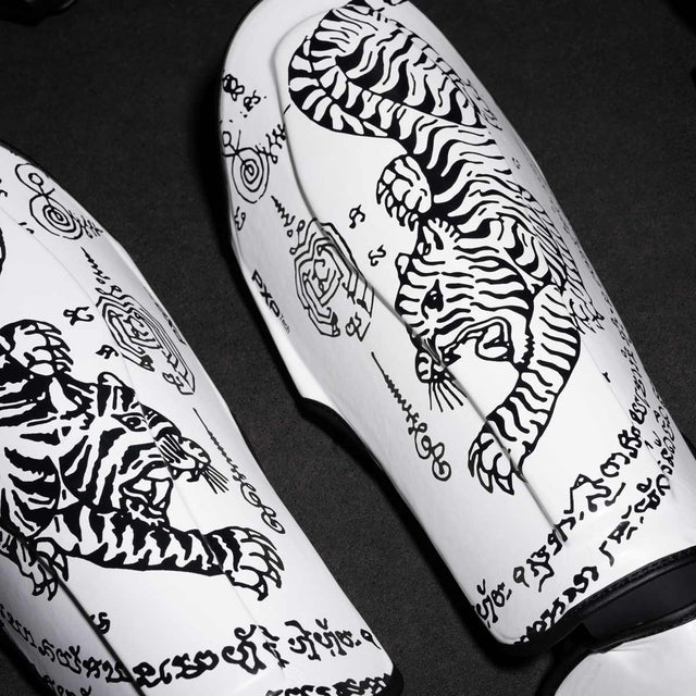 Phantom Athletics Shin Guards Muay Thai – White