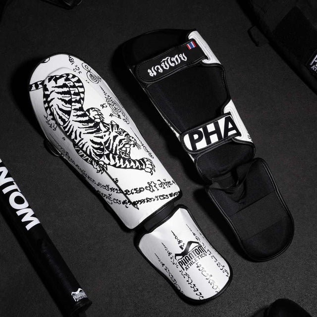 Phantom Athletics Shin Guards Muay Thai – White