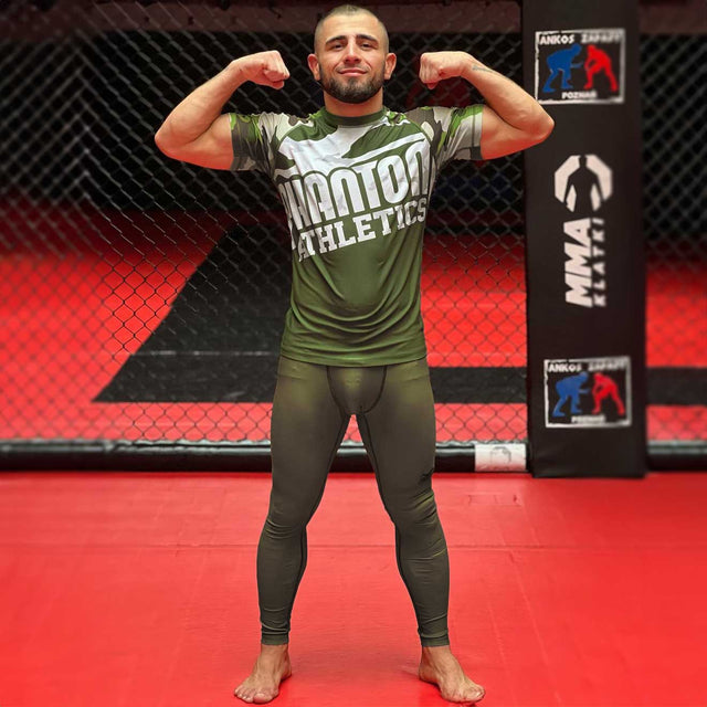 Pantaloncini a compressione Phantom Athletics APEX – Verde