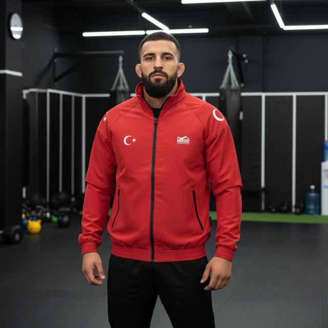 Jachetă de antrenament Phantom Athletics DMC Team Turkey – Roșu/Alb