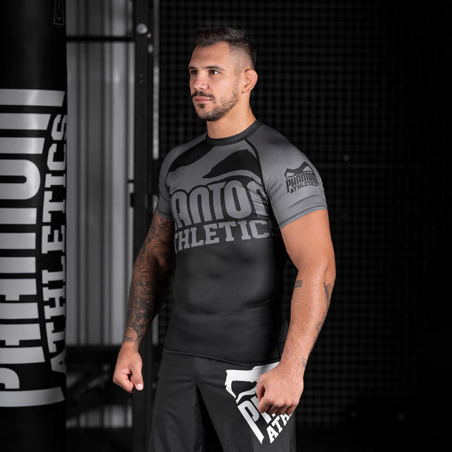 Rashguard Phantom Athletics Supporter – Noir/Gris