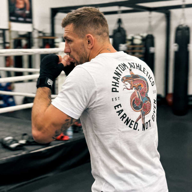 T-shirt Phantom Athletics Serpent – Branco