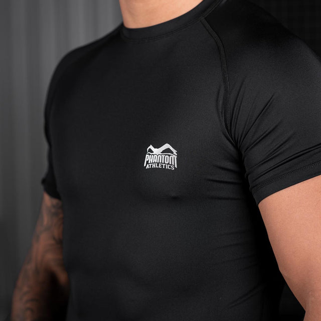 Rashguard Phantom Athletics Tactic Manica Corta - Nero