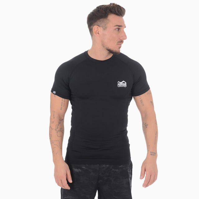Rashguard Phantom Athletics Tactic Manica Corta - Nero