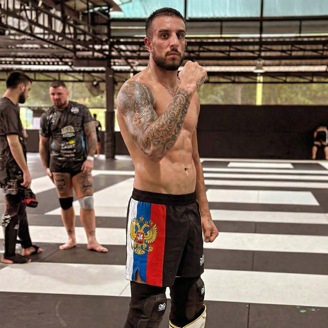 Phantom Athletics MMA-shorts Fusion-R Team Russia - Rød/Hvid