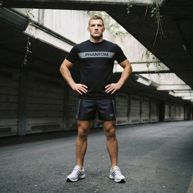 Camiseta Phantom Athletics Apex – Negro/Gris