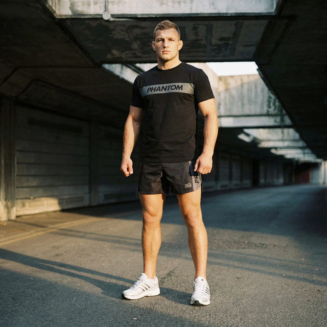 Camiseta Phantom Athletics Apex – Negro/Gris