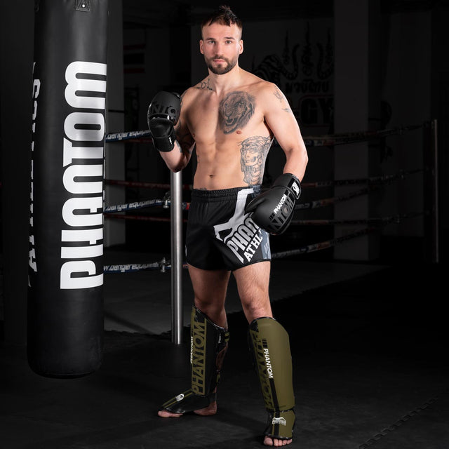 Phantom Athletics APEX Striking Skinnebensbeskyttere – Army