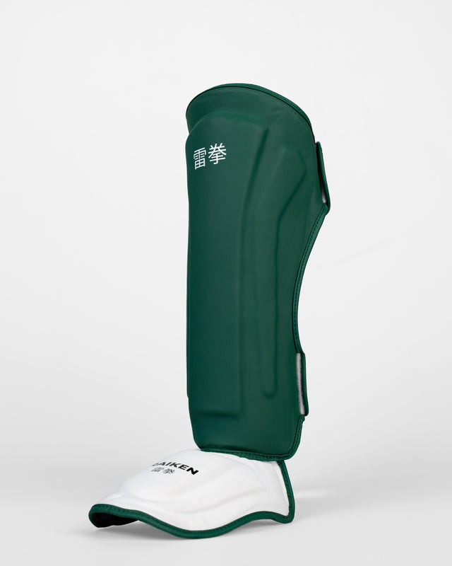 Caneleiras Raiken KAZE – Verde-escuro/Branco