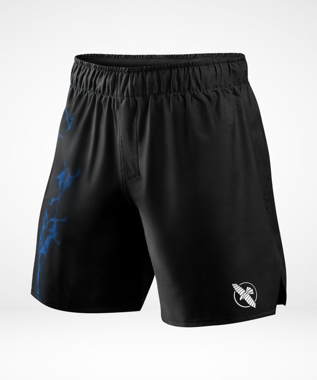 Pantalones de grappling BJJ Hayabusa x UFC – Negro/Azul