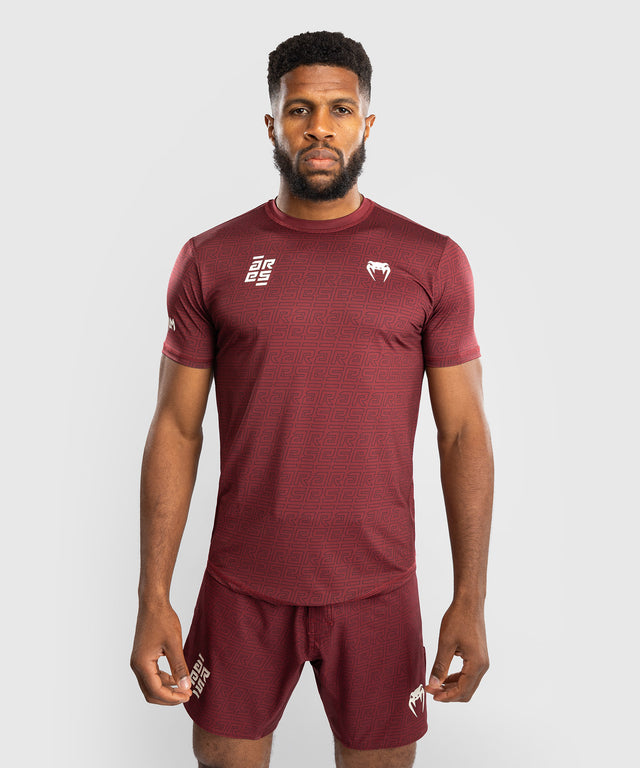 Venum x Ares Dry-Tech T-Shirt - Bordeauxrött