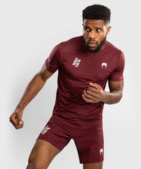 Venum x Ares Dry-Tech T-Shirt - Bordeauxrött