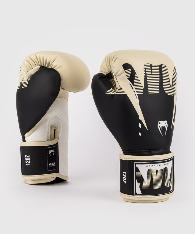 Gants de boxe Venum Adrenaline – Noir/Ivoire