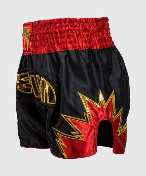 Pantalones de kickboxing Venum Inferno – Negro/Rojo/Oro