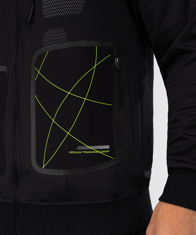 Venum Training Camp 4.0 Full-Zip Hoodie - Nero/Verde Neon