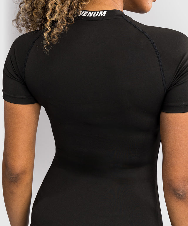 Venum Halo Rashguard - Korte Mouwen - Sort