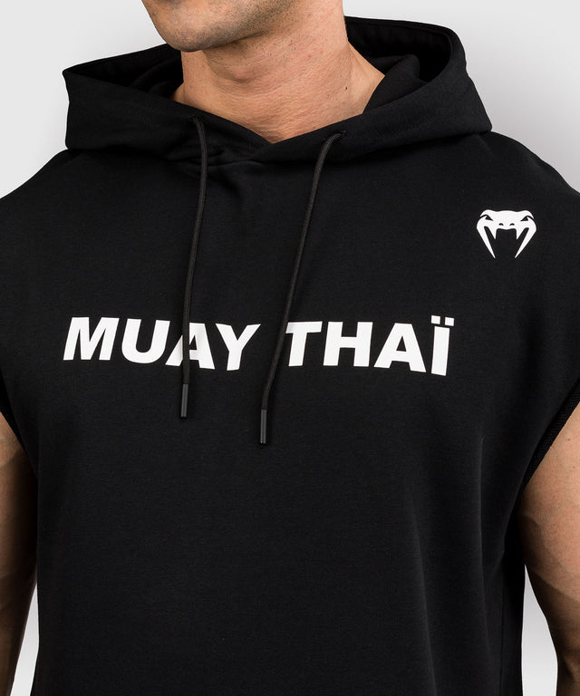 Venum Hoodie Mouwloos VT Muay Thai – Černá/Bílá