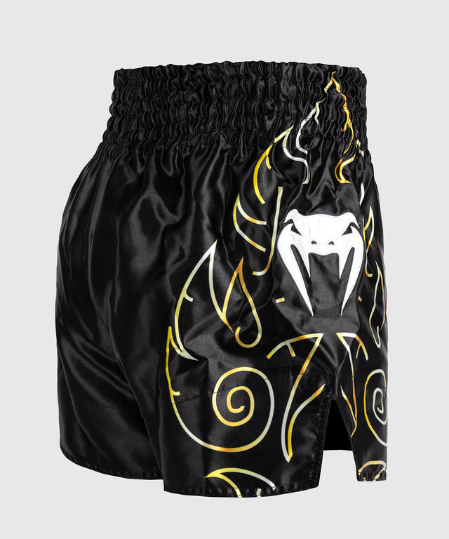 Shorts de Muay Thai Venum VTC Flames – Noir/Or