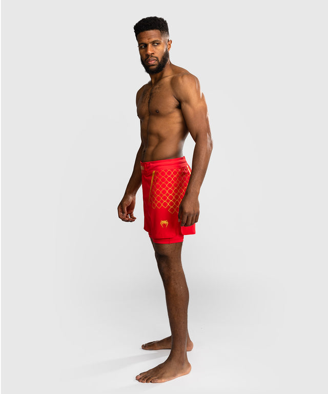 Spodenki MMA Venum x WOW FC – Ognisty Czerwony