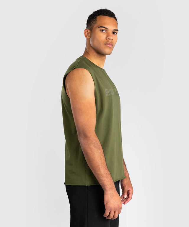 T-shirt sem mangas Venum Muay Thai – Verde militar