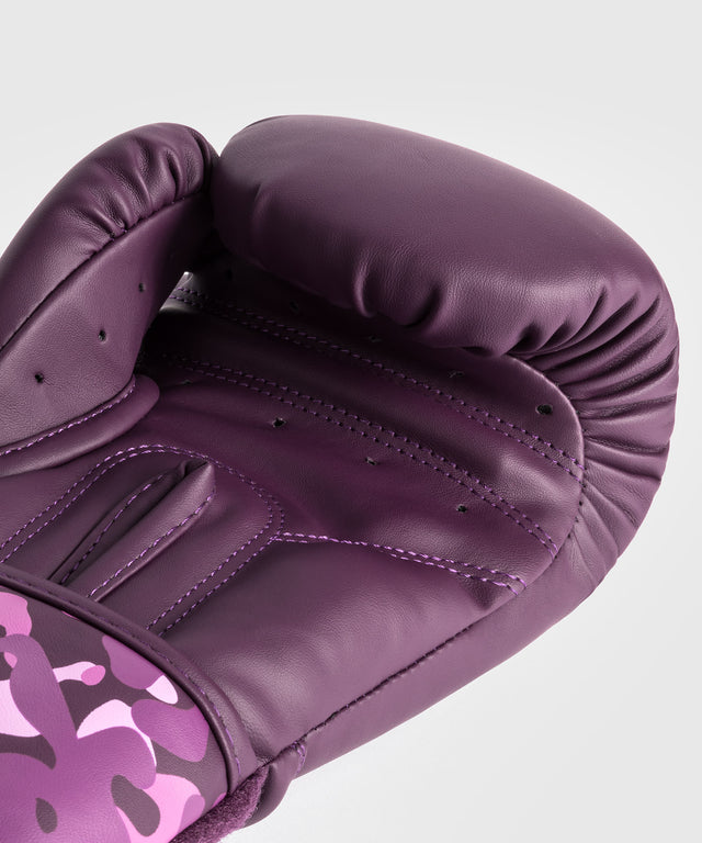 Guantes de boxeo Venum Iris – Púrpura/Camuflaje Rosa