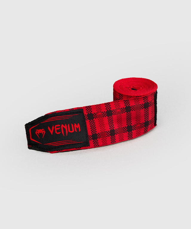 Venum Bandages Tartan - Fury Red