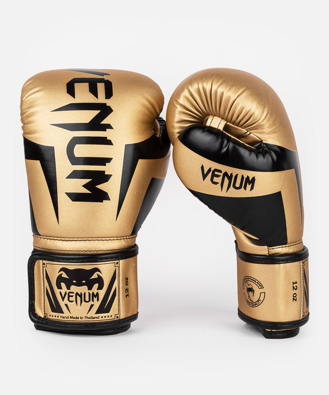 Gants de boxe Venum Elite – Or/Noir
