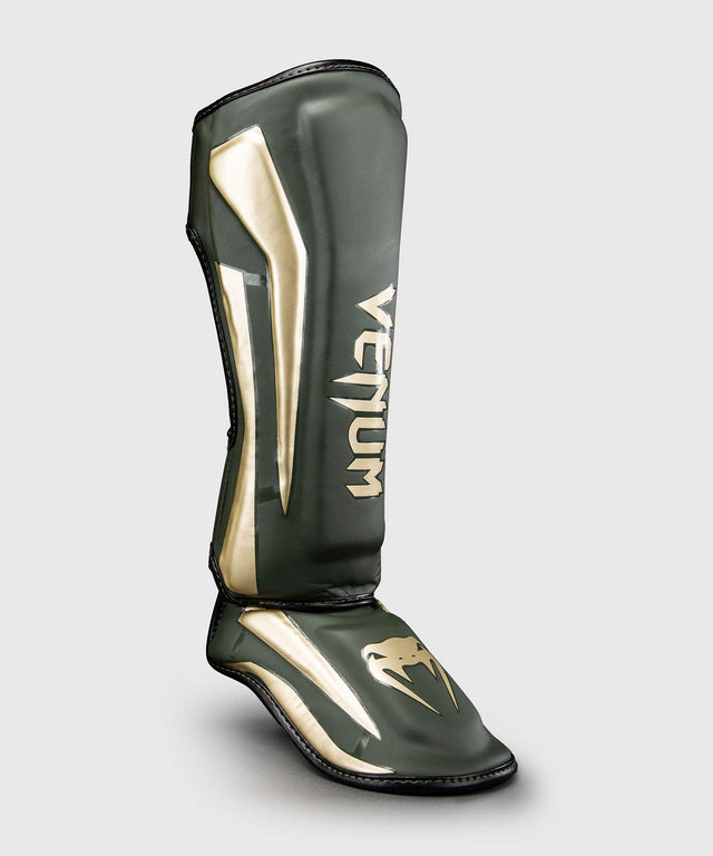 Chrániče holení Venum Elite – Khaki/Zlatá