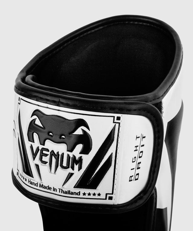 Venum Scheenbeschermers Kickboks Elite - Wit/Zwart