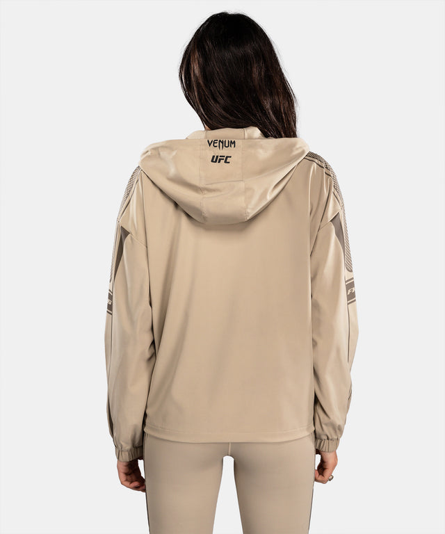 Felpa con zip UFC Venum Unity da donna – Sabbia