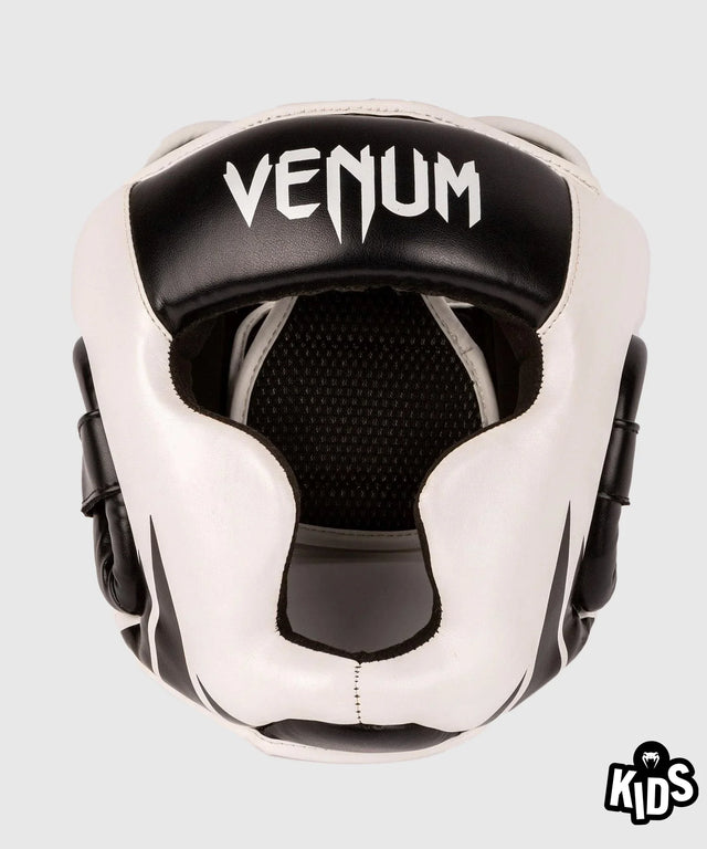 Căști de box Venum Challenger – Copii – Negru/Alb