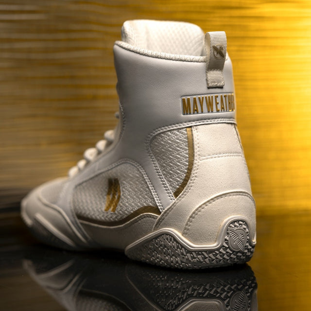 Hayabusa x Mayweather Boksesko Champ - Hvid/Guld
