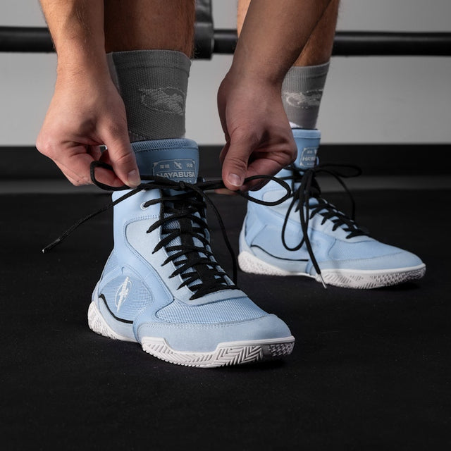 Buty bokserskie Hayabusa Pro – Pastelowy Niebieski