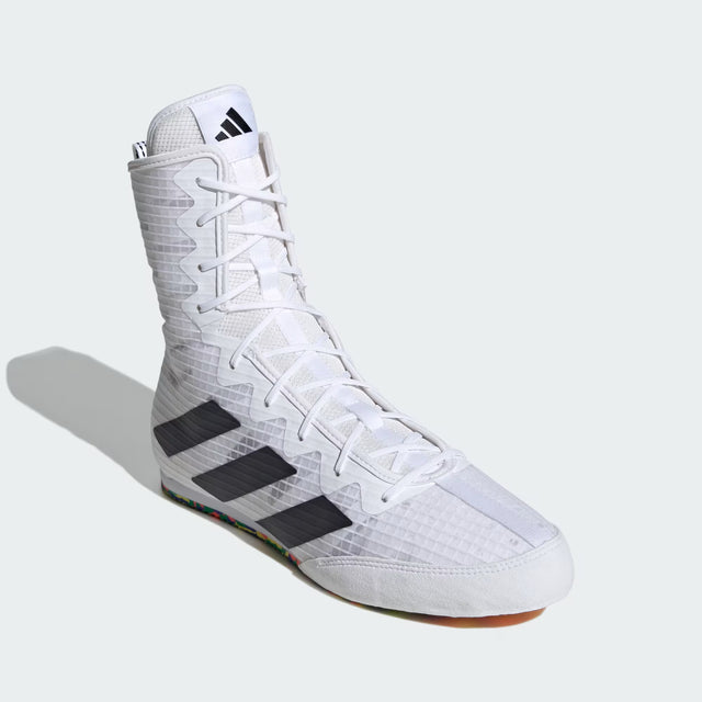 Buty bokserskie Adidas Box Hog 4 – Białe/Czarne