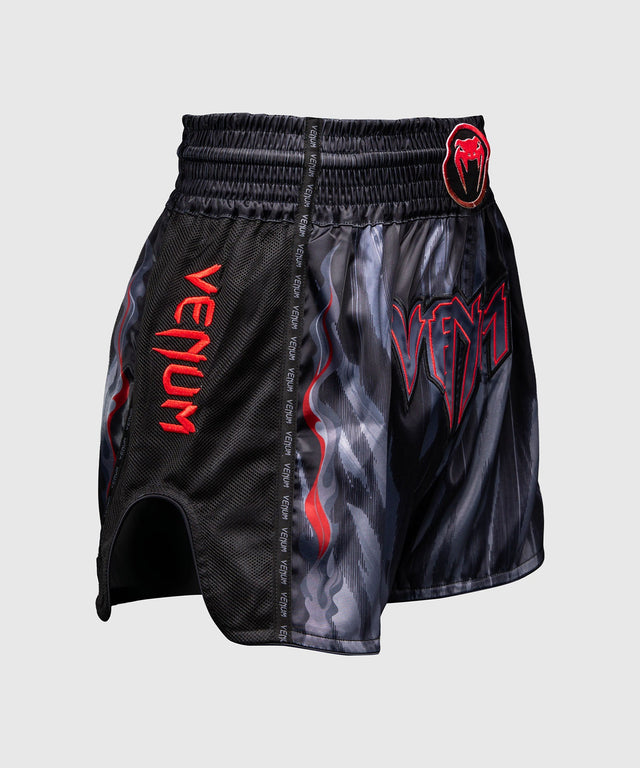 Shorts de Muay Thai Venum Demon – Noir/Gris
