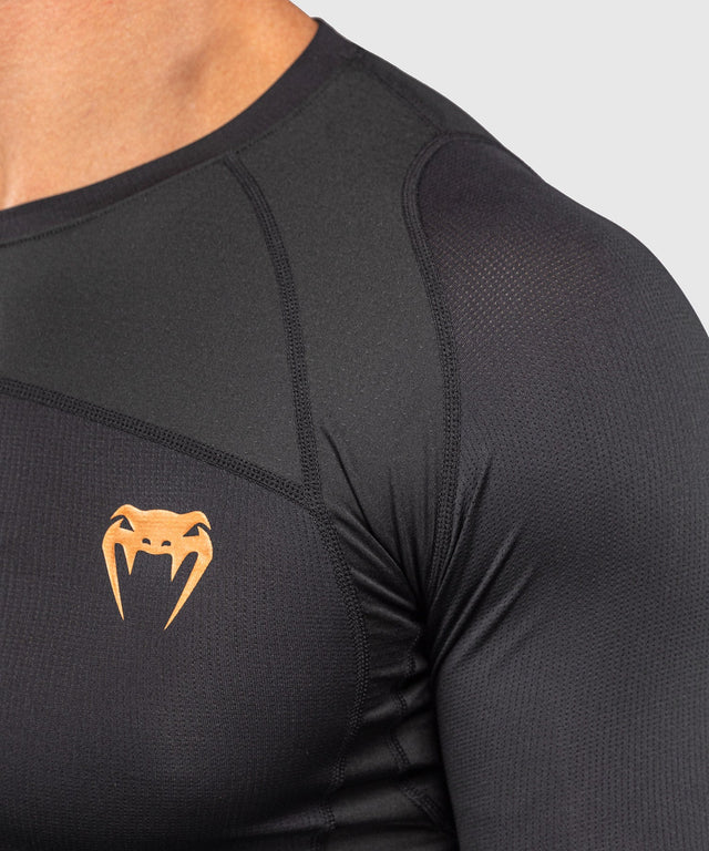 Venum G-Fit Revolution Rashguard Long Sleeves – Black/Copper
