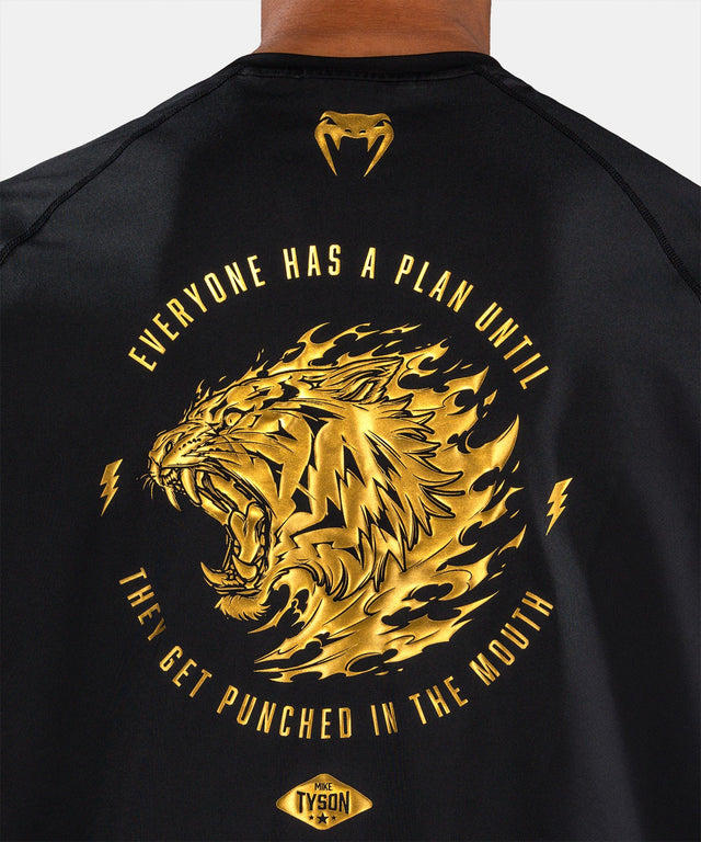 Koszulka Venum x Mike Tyson Tiger Dry Tech – Czarna/Złota