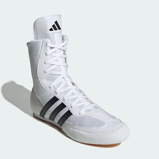 Buty bokserskie Adidas Box Hog 2 – Białe/Czarne
