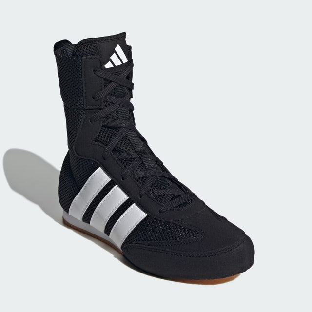 Botas de boxeo Adidas Box Hog Classic niños - Negro/Blanco