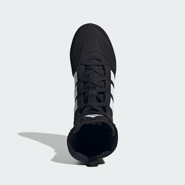 Botas de boxeo Adidas Box Hog Classic niños - Negro/Blanco
