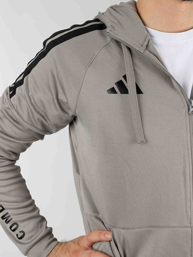 Adidas Community Sports Training Jacket – Grey/Black