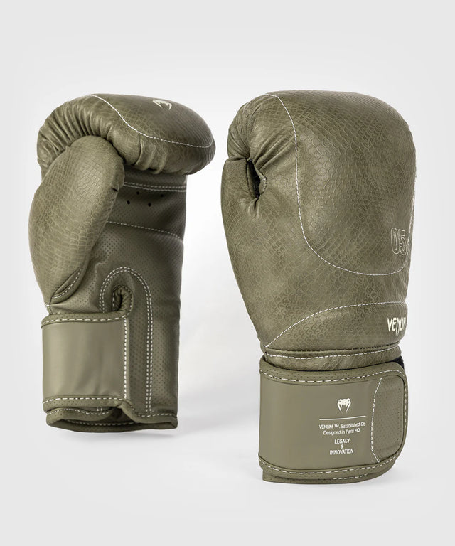 Venum Impact Evo Scales Boxningshandskar – Armé-grön