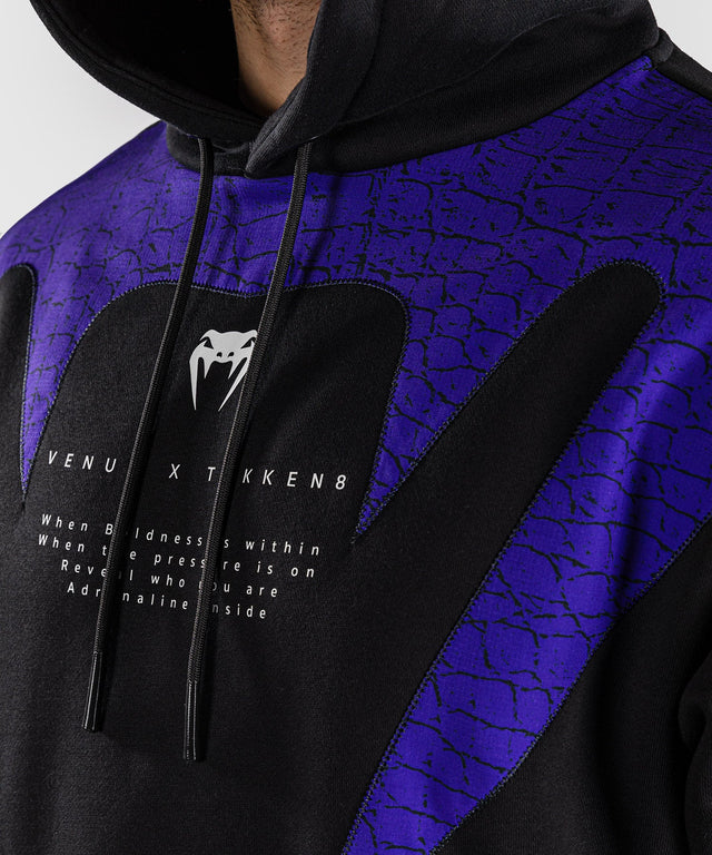 Venum Hoodie x TEKKEN 8 Kazuya – Preto/Roxo