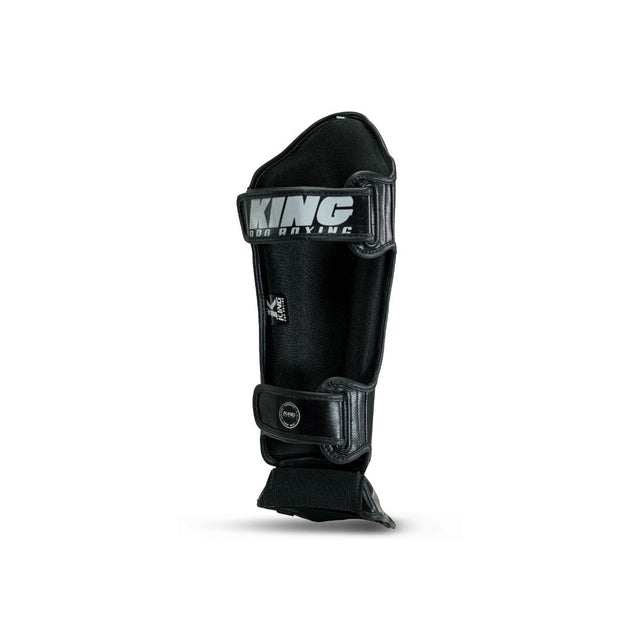 Caneleiras de kickboxing King Pro Boxing Spartan – Preto/Cinzento
