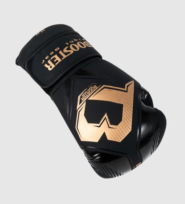 Mănuși de box Booster Bangkok – Negru/Auriu – Mănuși de box