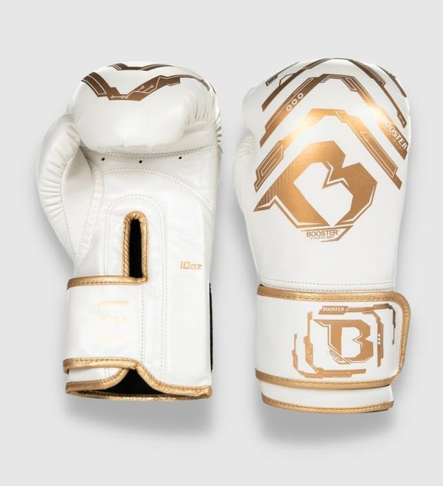 Boxerské rukavice Booster Kickboks Elite Kids – Bílé/Zlaté
