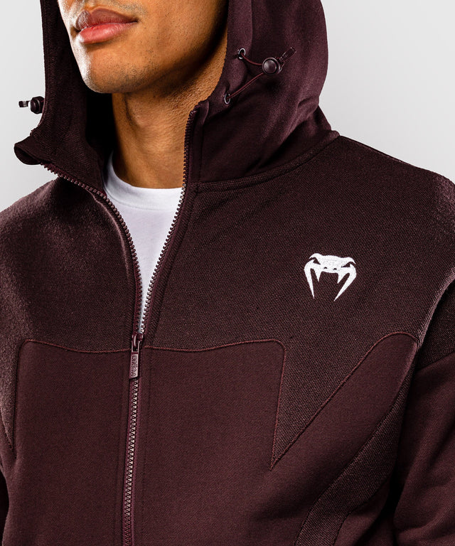 Venum Attack Fleece & Weave Training Jacket – Burgundy