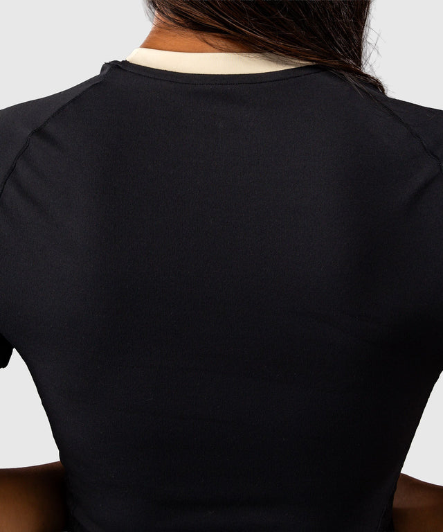 Rashguard Venum Viper maniche corte da donna – Nero