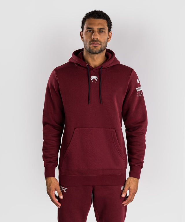 Camisola com capuz Venum UFC Zenith – Vermelho Borgonha