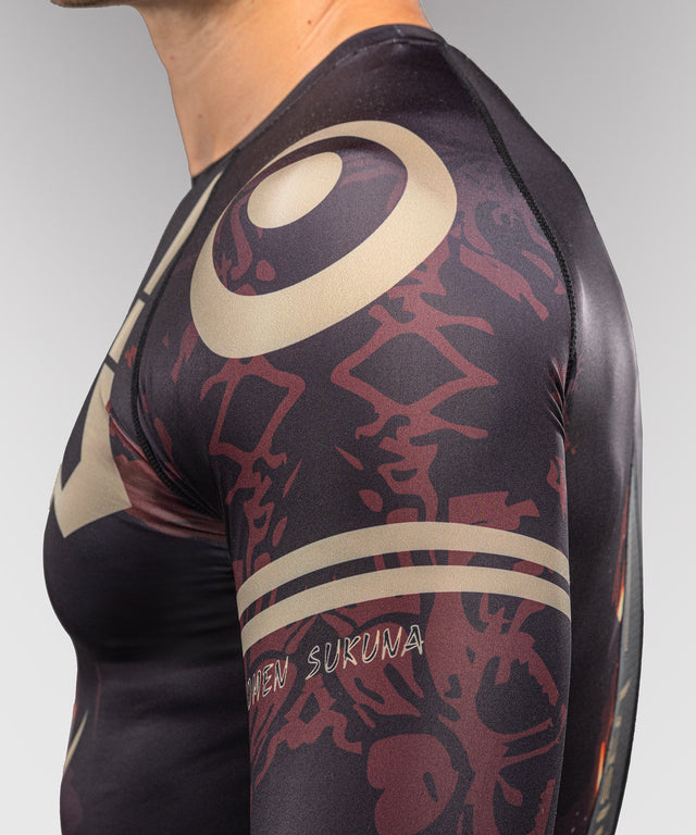 Venum Rashguard x Jujutsu Kaisen Sukuna Lange ærmer - Sort/Beige